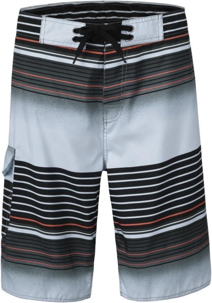 Nonwe Mens Quick Dry Swim Trunks Colorful Stripe Beach Shorts with Mesh Lining