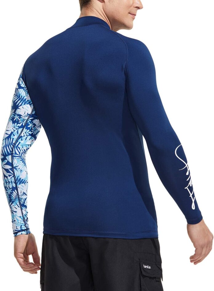 comparison of mens upf 50 rash guards for water activities