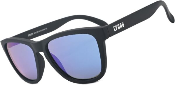 EPHIU Polarized Sports Sunglasses Running for Men Women Mirror Lens No Slip No Bounce for 100% UV Protection