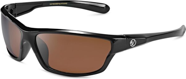 Nitrogen Polarized Wrap Around Sport Sunglasses for Men Women UV400 Protection Sun Glasses