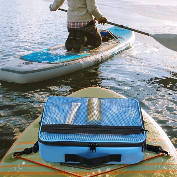SWAIGGER Deck Bag-SUP Cooler Bag/Waterproof Phone Bag, Mesh Top Pocket, Portable Suction Cup Zipper