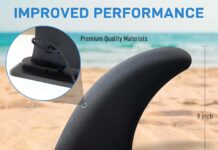 aqua 9 surfboard fin inflatable paddleboard fin quick release detachable longboard center fin easy diy no tool installat 3