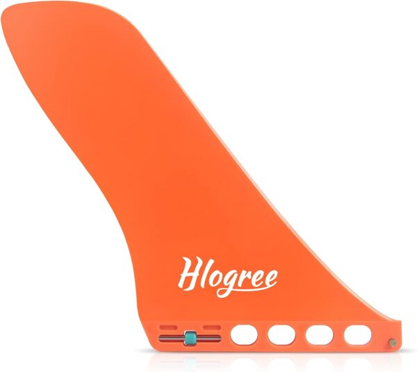 HLOGREE 9 SUP Fin, 9 INCH Surf  SUP Single Center Water Fin Quick Release DetachableStand up Paddleboard Fin - Free No Tool Fin Screw Replacement for Longboard Surfboard Stand-Up Paddleboards
