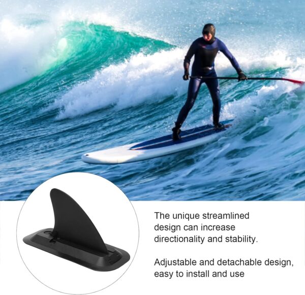OUKENS Surf Fin, Plastic Detachable Inflatable Stand Up Paddle Board Fin Replacement Quick Release Slide on Center Fin for Long Board Surfboard Paddle Board