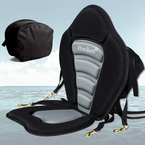 penban Universal Deluxe Kayak Seat,Fishing Boat Seat with Storage Bag,Detachable Paddle Board Seat,Adjustable Lifetime Kayak Accessories,for Kayak,sup and Canoe etc