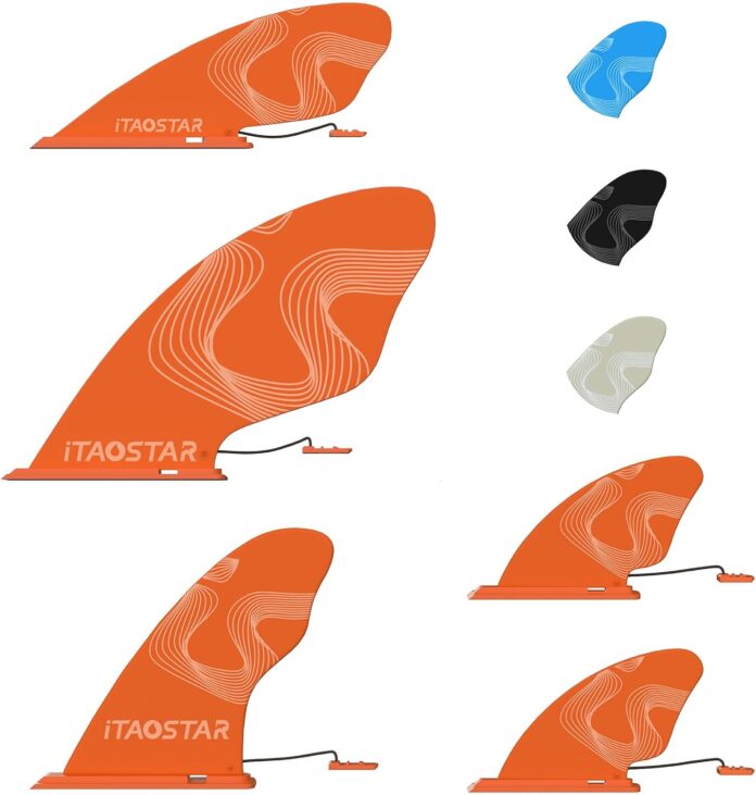 5 replacement fins for inflatable paddle board versatile fins replacement set includes 3 center fins 2 side fins detacha 2