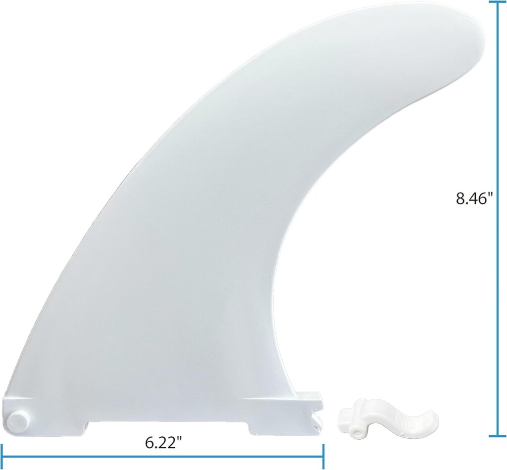 3 White Detachable Replacement Paddleboard Fins Inflatable SUP Stand Up Paddle Board Accessory Quick-Lock fins Center Fin Side Fins