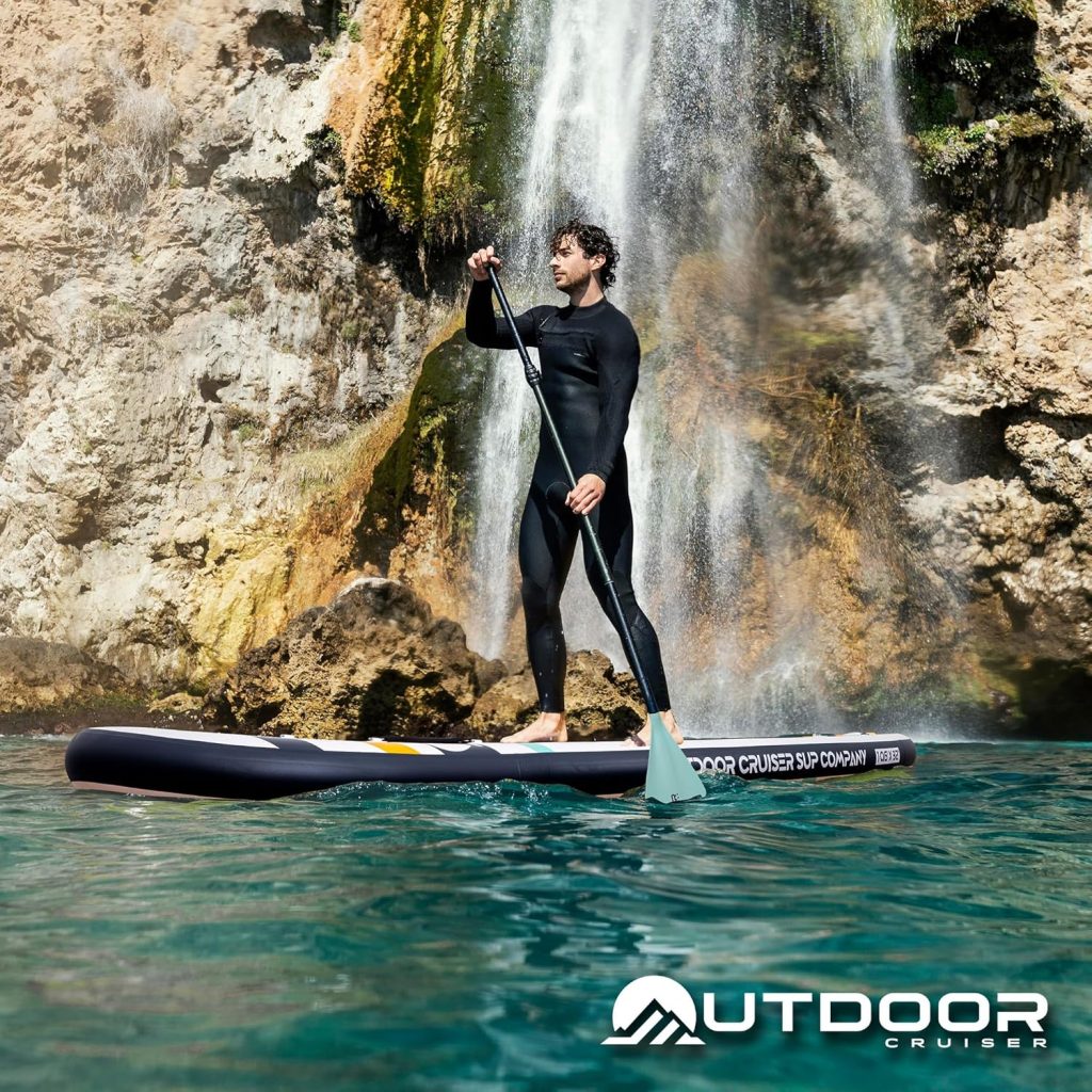 OutdoorCrusier Ultra-Portable Inflatable Stand-Up Paddle Board, Lightweight  Stable with Non-Slip Design, Complete SUP Accessories, Durable Drop-Stitch Material